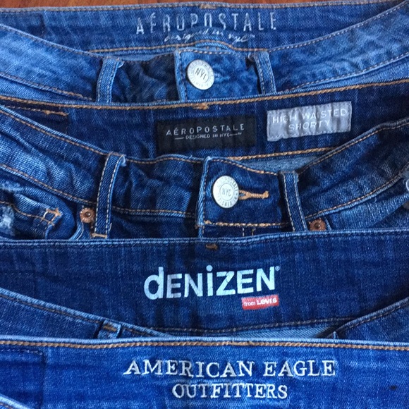 Mixed Brand lot of 4 denim summer shorts size 2 - Picture 11 of 16